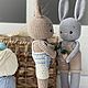 Игрушка Кролик с морковкой Подарок ребенку 8марта день рождение. Мягкие игрушки. Kitty-shop. Ярмарка Мастеров.  Фото №4