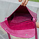 Women's leather bag with fuchsia (leather bag). Classic Bag. migotobags. My Livemaster. Фото №5