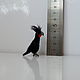 Parrot black palm cockatoo or parrot. Miniature figurines. AnzhWoolToy (AnzhelikaK). My Livemaster. Фото №4