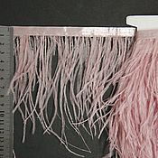Материалы для творчества handmade. Livemaster - original item Trim of ostrich feathers 10-15 cm light pink. Handmade.