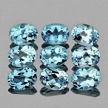 Сумки и аксессуары ручной работы. Ярмарка Мастеров - ручная работа Топаз Sky IF-VVS природный, овал, 4ъ6мм, 12шт. Handmade.