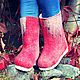 Boots: on the bottom, semi-valenoks assorted colors. Felt boots. валенки Vladimirova Oksana. My Livemaster. Фото №5