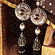Earrings with tassels. Earrings Camille. Long Oriental style. Tassel earrings. LADY-LIZA jewelry shop. My Livemaster. Фото №4