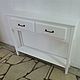 Console table with drawers Minnesota white, Consoles, Moscow,  Фото №1