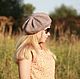 Берет шерстяной бежевый "Тёплый". Береты. COZY HATS. Ярмарка Мастеров.  Фото №5