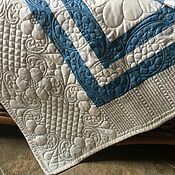 Для дома и интерьера handmade. Livemaster - original item Bedspreads:Quilted patchwork quilt in a nautical style. Handmade.