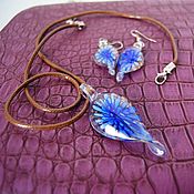 Винтаж handmade. Livemaster - original item A chic set of Murano glass jewelry 