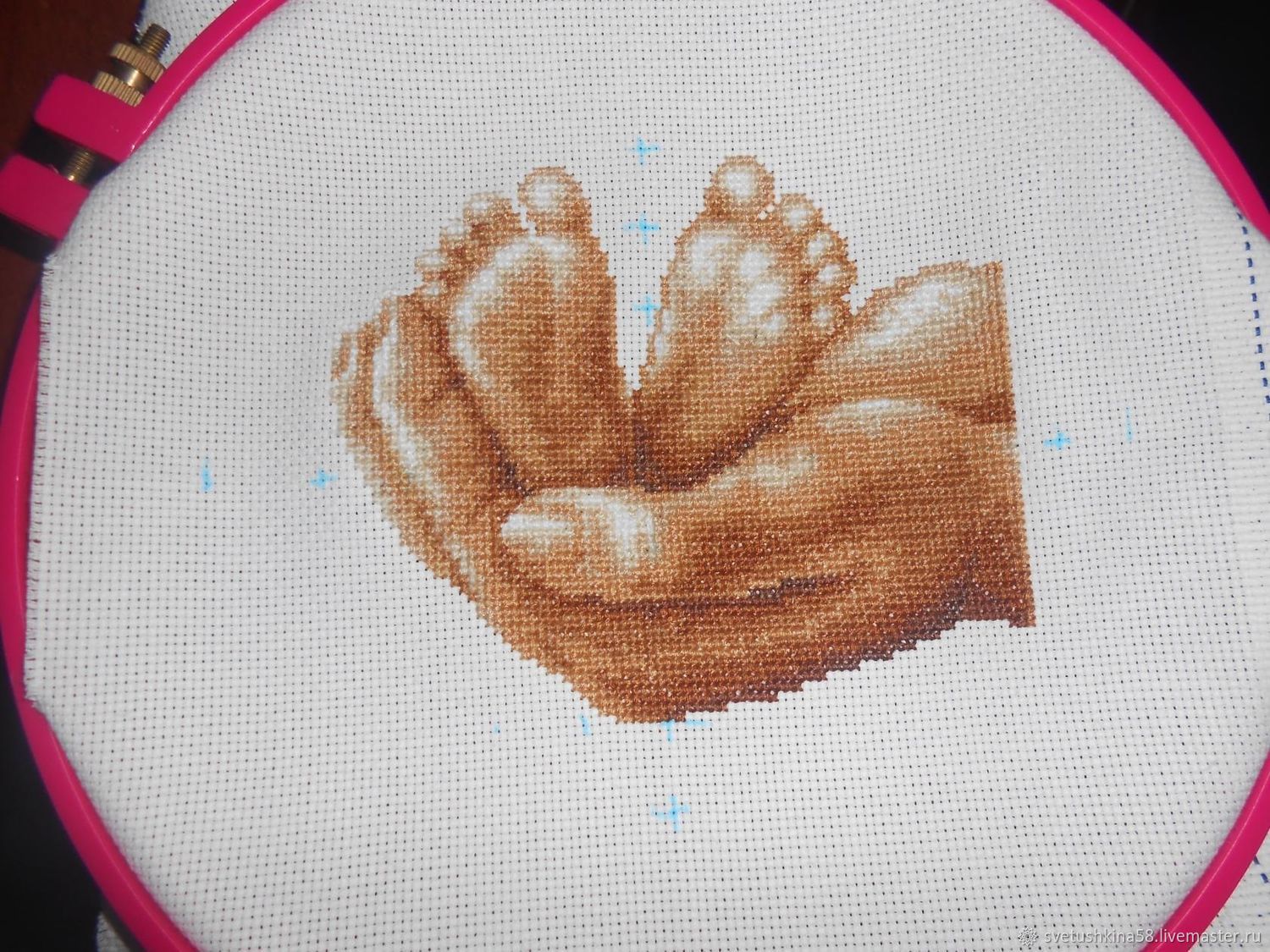 Метрика "Ножки в ладошках" в интернет-магазине Ярмарка Мастеров по цене ...