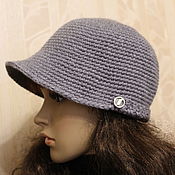 Аксессуары handmade. Livemaster - original item Cap knitted in a sporty style. Handmade.