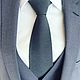 Stylish classic dark gray tie, Ties, Moscow,  Фото №1