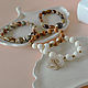 A set of bracelets made of jasper, coral, agate. Bracelet set. Solanda. My Livemaster. Фото №4