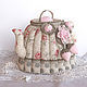 Order The warmer kettle on. Gift, pink, milk, for interior. Elena Gavrilova. Livemaster. . Teapot cover Фото №3