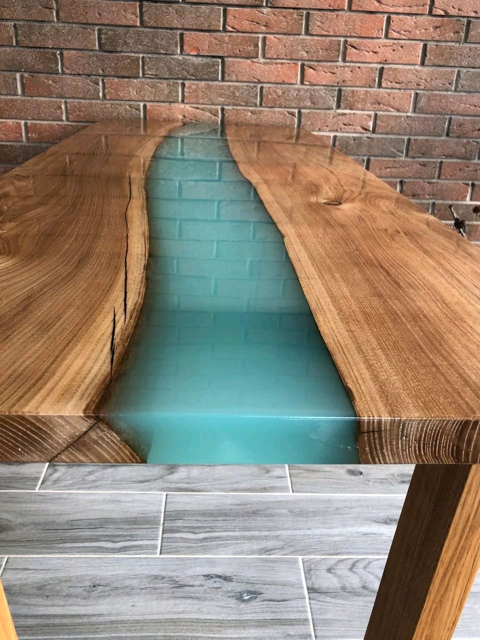 Стол-река с эпоксидной смолой в стиле лофт в интернет-магазине Ярмарка ...