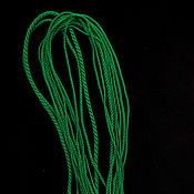 Украшения handmade. Livemaster - original item Gaitan silk cord emerald Emerald without lock 60 cm. Handmade.