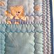 Комплект детский стеганый лоскутный (голубой). Одеяла. BWStudio. Ярмарка Мастеров.  Фото №6