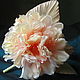Jewelry: clip - brooch made of silk Rhododendron. Hair Decoration. LIUDMILA SKRYDLOVA (flower glade). My Livemaster. Фото №5