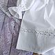 Christening dress 'Xenia'. Baptismal shirt for girls. Baptismal shirts. Happy White. My Livemaster. Фото №4