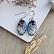 Order Resin earrings with real flowers. Earrings with forget-me-nots. OrlovaResinJewelry. Livemaster. . Earrings Фото №3