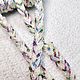 Тесьма молочная с разноцветными нитями и серебром. Тесьмы. Ткани Happy Dress. Интернет-магазин Ярмарка Мастеров.  Фото №2