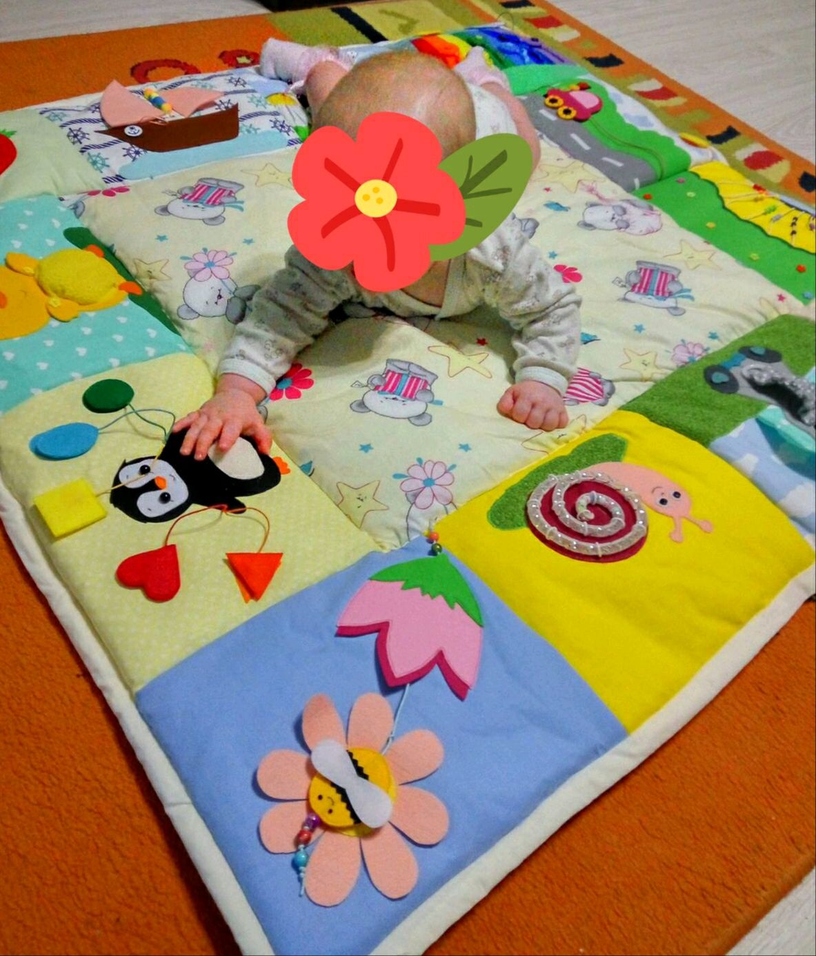 Развивающий коврик своими руками | форум Babyblog