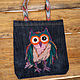 Bag shopper "Owl", Shopper, Novosibirsk,  Фото №1