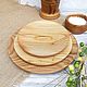 Набор деревянных тарелок набор тарелок посуда из дерева для сервировки. Наборы посуды. Деревянная посуда от 'ГРАНАТ-МК' (tvorcheskay-masterskaya-granat-mk). Ярмарка Мастеров.  Фото №5