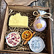 Gift set of soap and bath products in a wooden box, Soap, Naberezhnye Chelny,  Фото №1