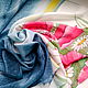 Silk scarf ' Poppies and daisies', Scarves, St. Petersburg,  Фото №1