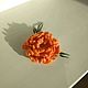 Decoration flower brooch orange-the color of the sunset. Brooches. magnificent felt (magnificentfelt). My Livemaster. Фото №5