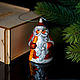 Christmas tree toy Christmas porcelain Christmas tree toy Santa Claus, Christmas decorations, Moscow,  Фото №1
