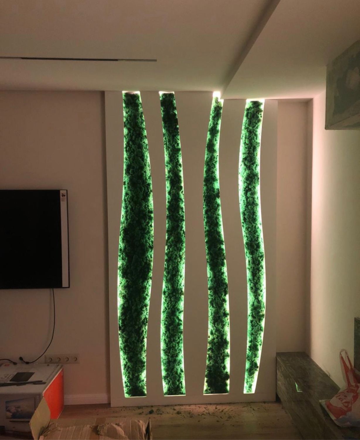 Панно из стабилизированного мха с подсветкой в интернет-магазине ...