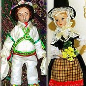Венгерка (Мадьярка), Чешка, Украинка - национальные куклы