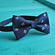Tie Lord / dark blue bow tie with pattern. Ties. Respect Accessories. Online shopping on My Livemaster.  Фото №2