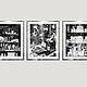 Paris cafe Laduree three black and white photo paintings in the dining room Triptych. Fine art photographs. Rivulet Photography (rivulet). Online shopping on My Livemaster.  Фото №2