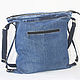Denim bag shopper Casual roomy bag made of jeans. Crossbody bag. Modern and vintage embroidery. My Livemaster. Фото №4