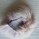 Finnish Arctic Fox flap light coral/natural fur. Fur. Warm gift. Online shopping on My Livemaster.  Фото №2