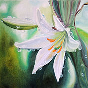 Картины и панно handmade. Livemaster - original item "In the morning dew" oil Painting. Handmade.
