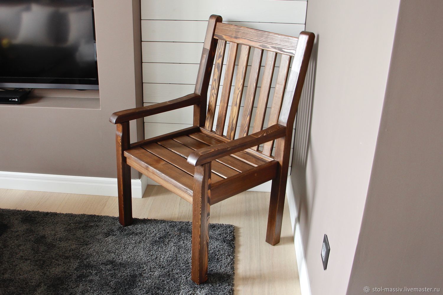 Кресло из массива дерева лиственницы в интернет-магазине на Ярмарке ...