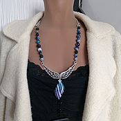 Украшения handmade. Livemaster - original item Transformer necklace from agate 