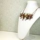 Herbarium, Amber, Necklace made of genuine leather and natural amber. Necklace. ms. Decorator. My Livemaster. Фото №4