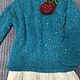 Продано.Джемпер Кид-мохер с пайетками Италия , M-XL. Джемперы. Petra-3. Ярмарка Мастеров.  Фото №6