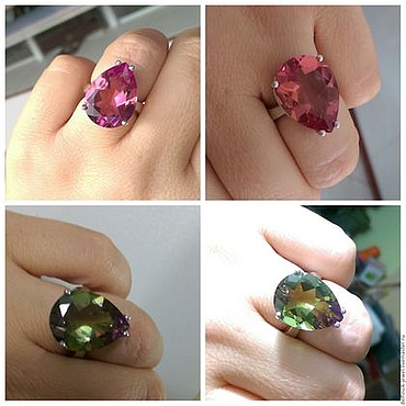 Канцелярские товары ручной работы. Ярмарка Мастеров - ручная работа Крупное кольцо Хюррем с султанитом. Handmade.