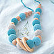 Order Slingobusy. Newborn gift. Juniper beads - Harmony. LillyShop. Livemaster. . Slingbus Фото №3
