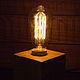 Лампа Эдисона "KB-LMP" из массива дерева. Потолочные и подвесные светильники. Churbachok. Интернет-магазин Ярмарка Мастеров.  Фото №2