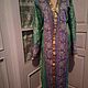 Quilted silk caftan. boho coat, Coats, Odintsovo,  Фото №1