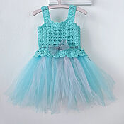 Одежда детская handmade. Livemaster - original item Dress for a girl with a tulle skirt for a photo shoot. Handmade.