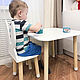 Children's Table square, Furniture for a nursery, Novosibirsk,  Фото №1