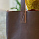 Women's leather bag shopper brown (leather bag). Classic Bag. migotobags. My Livemaster. Фото №4