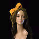 Voilette bow yellow, Hats1, Moscow,  Фото №1