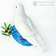Dove of Peace / dove with olive branch bird felted wool. Felted Toy. Woolen Zoo. Online shopping on My Livemaster.  Фото №2